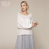 New Style Raglan Sleeve Round Neck Thick Lady Spring Sweaters