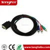 vga rca 3M 5M HIGH QUALITY VGA to s video 3 RCA cable /vga to rca splitter cable for Phono Component Video Cable PC TV