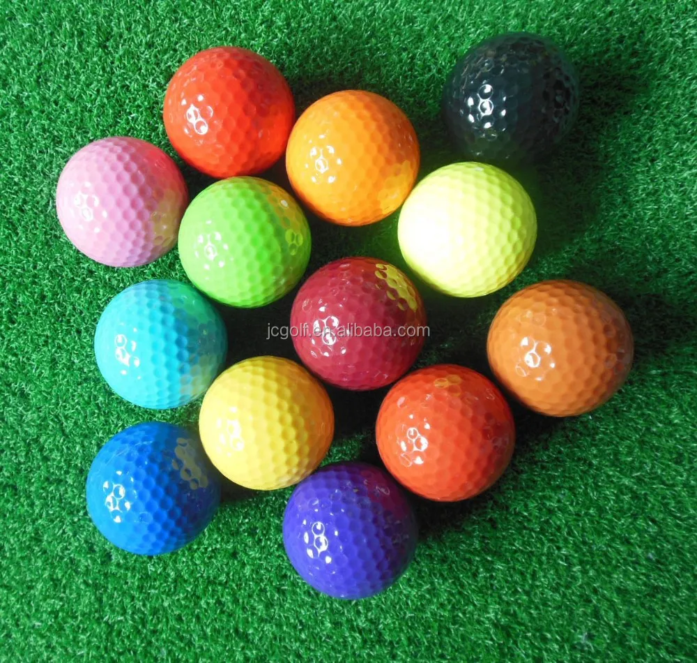 

Brand new blank colored golf ball for new golfer and mini golf course