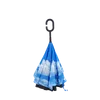 Digital sky reverse no hand inside out custom umbrella