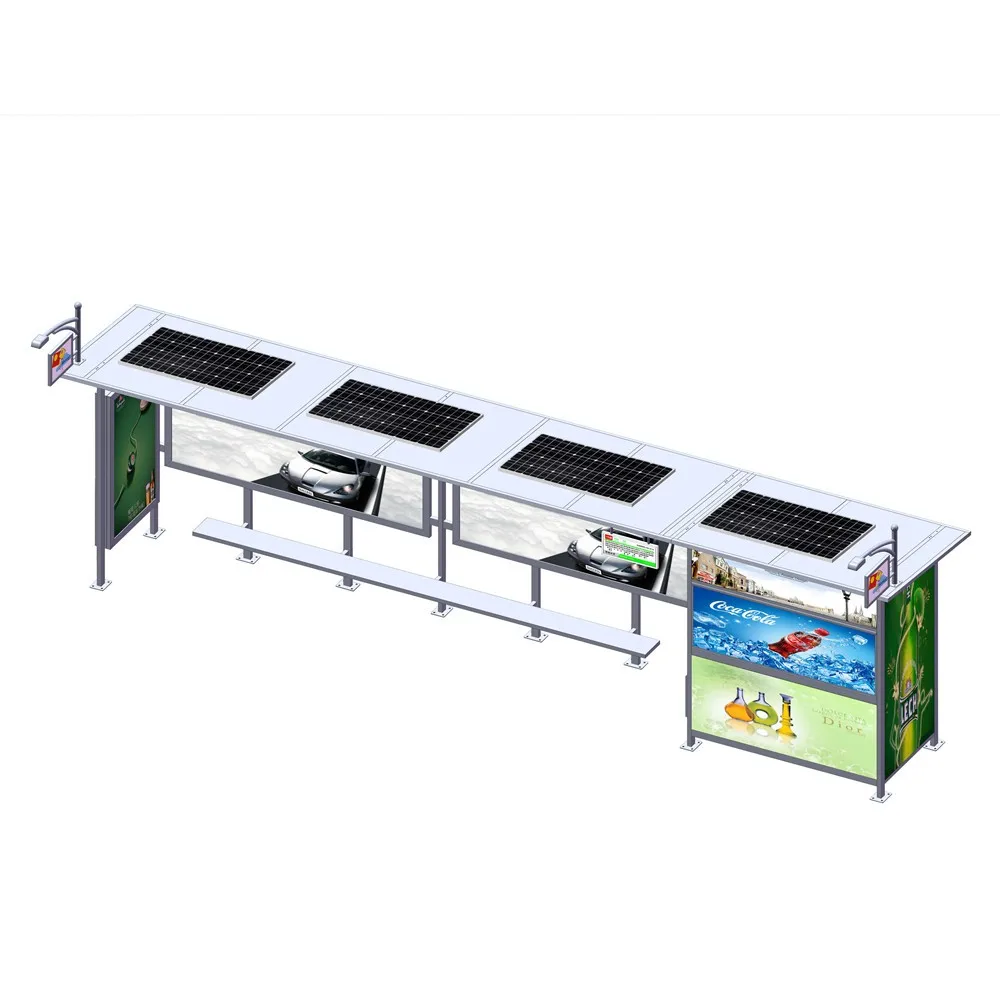 product-Outdoor Advertising Metal Solar Bus Stop Shelter Prices-YEROO-img