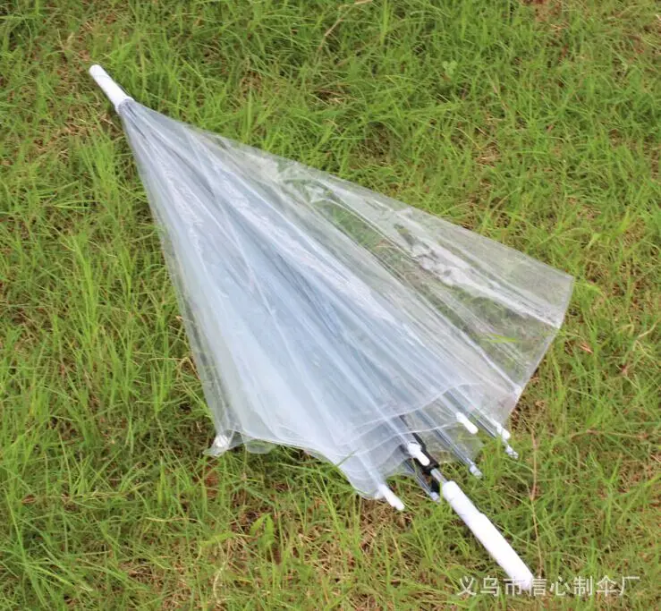 

Hot sale cheap promotional transparent clear umbrella, Blue,red,yellow,white