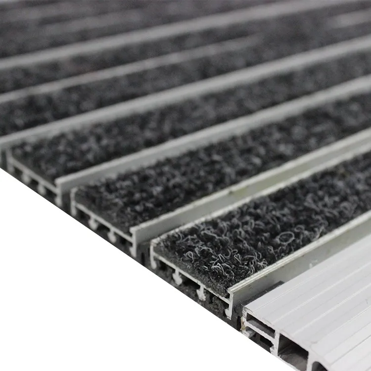 Outdoor Hotel Neoprene Aluminium Entry Doormat Antislip Rubber Door