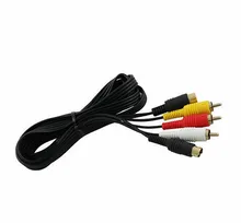 S-Video AV RCA Video Audio Composite TV Adapter Cable Retro-bit for Sega Saturn 6 ft 1.8m free shipping