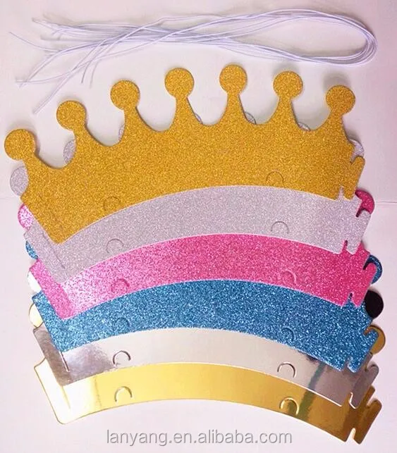 crown and tiara party hats