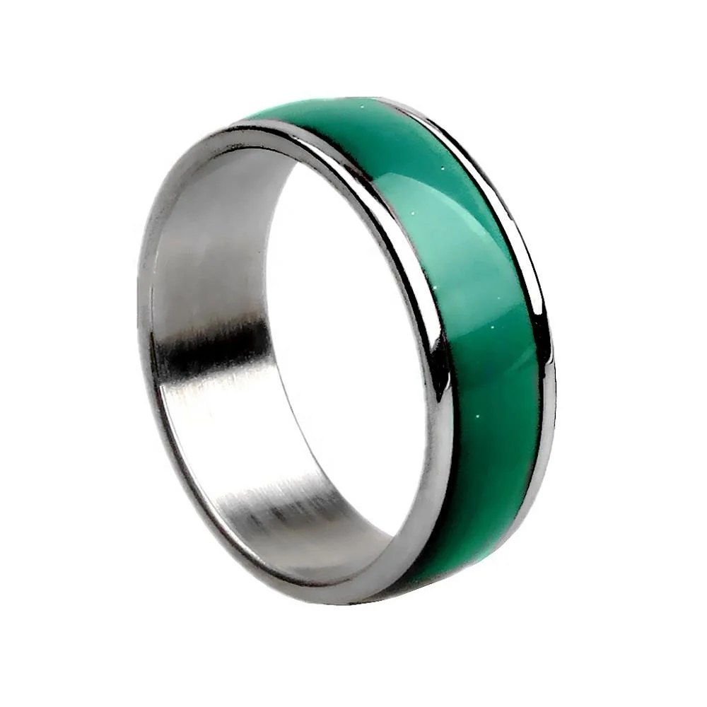 

Hot sale mood ring emotional temperature Color lovers ring, As pic