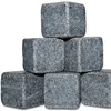 Custom blue slate stone reuseable ice cubes