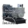 ISO CE approved high efficiency Germany MAN gas generator 30kw-500kw cogeneration units