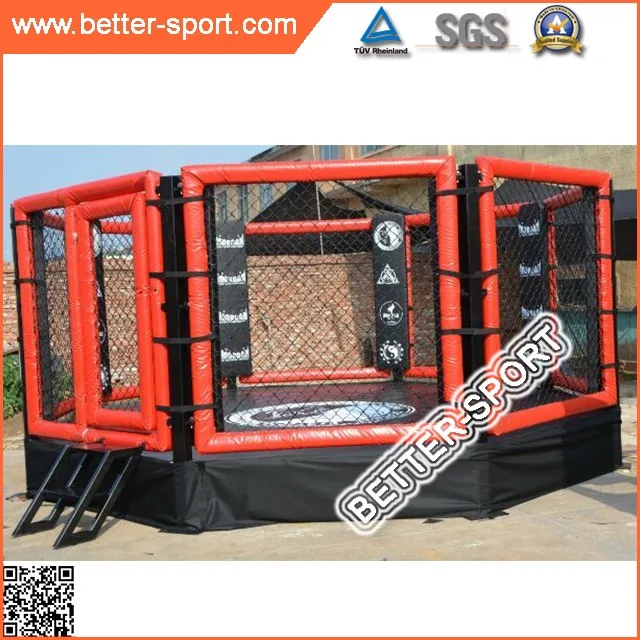 
height platform competition quality octagon mma cage 