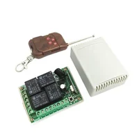

433Mhz Universal Wireless Remote Control Switch DC 12V 4CH Switch with relay RF Remote 433 Mhz Transmitter