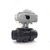Industrial Automation 220v Electric Water UPVC Plastic Ball Actuator Small Operated Valve Price