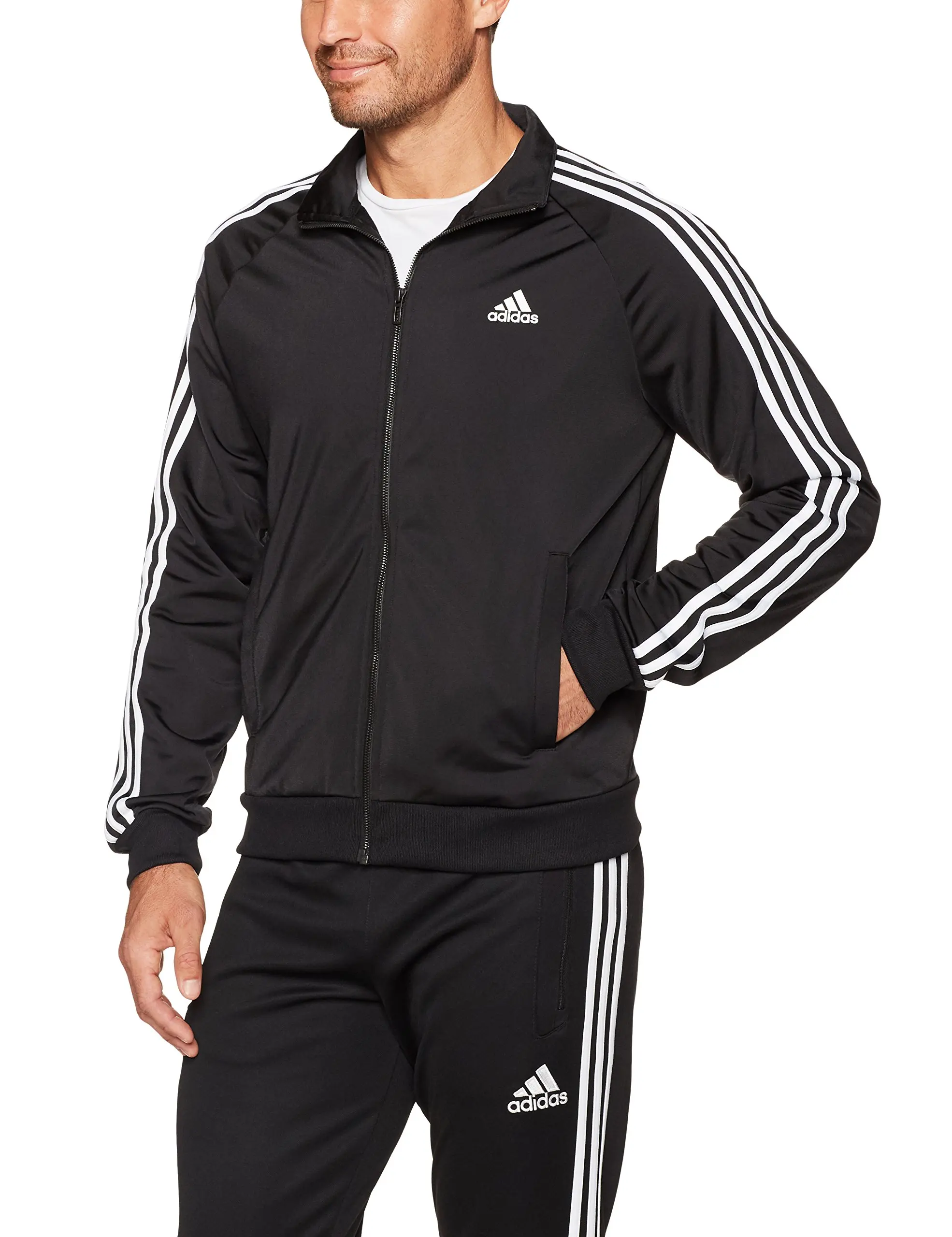 adidas 3 stripe track jacket