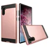 Wholesale Back brush PC with TPU bumper Phone case for samsung note 10 Wire drawing mobile phone Case
