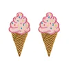Ice cream embroidery patch custom clothes embroidered patch