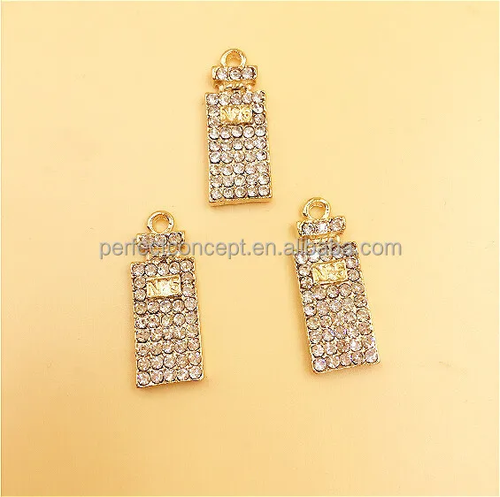 

DIY wholesale crystal perfume bottle charm charm pendant