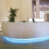 acrylic lighted reception desk , modern reception desk with LED
