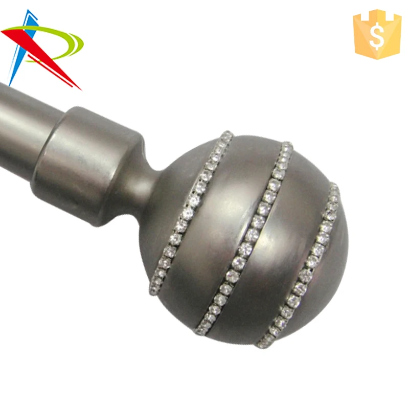 Diamond Ball Curtain Finials For Curtain Rod Buy Diamond Ball Curtain