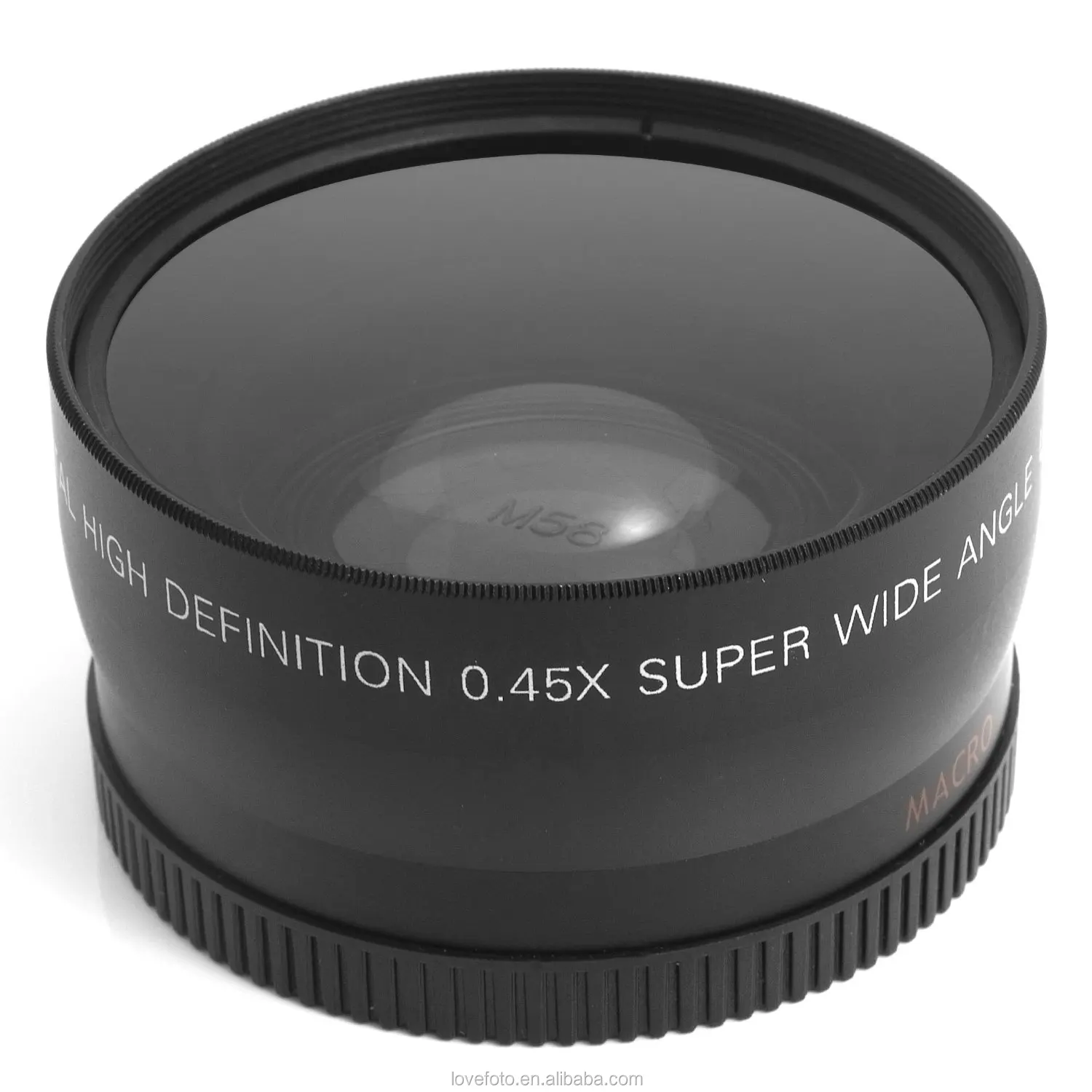 45x 52mm wide angle lens with built-in macro lens for extreme