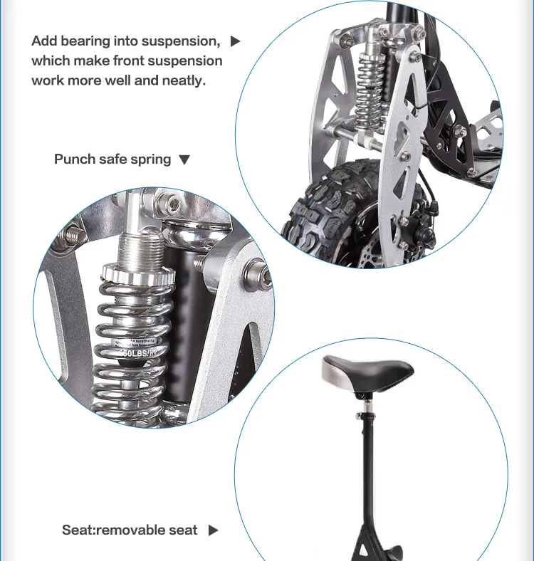 Uberscoot/evo 2 Speed Folding Aluminum Frame For Gas Scooter For Adult
