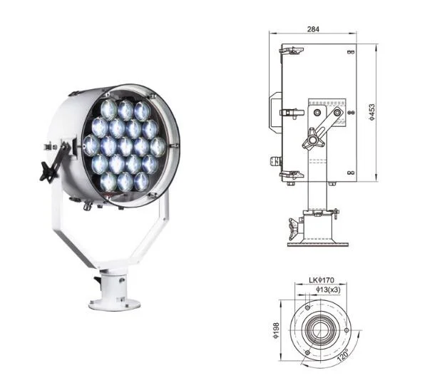 350W boat ship marine searching signal light projector TZ350