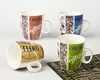 Personalised bone china coffee bean mug drum belly shaped ceramic mugs with logo printing