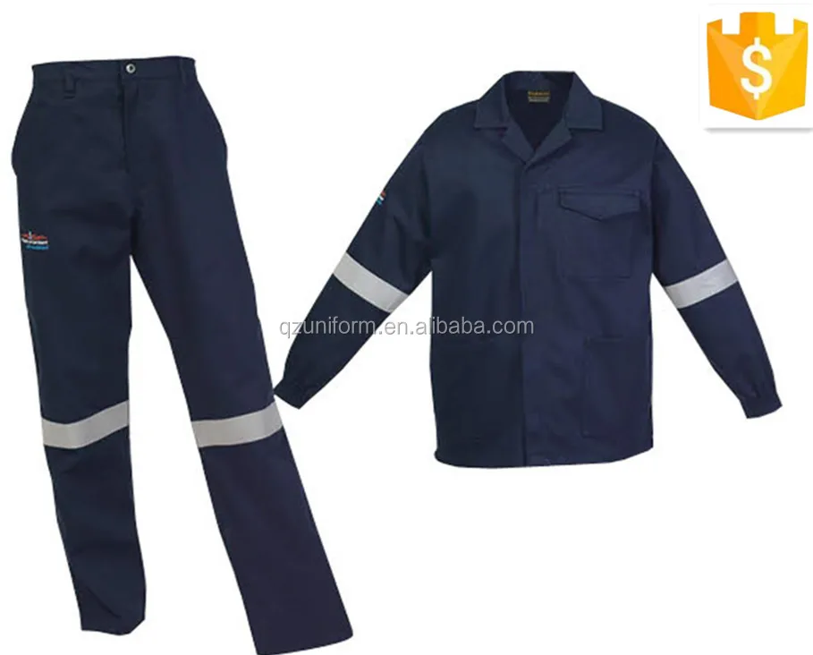 

Men's Mechanic Two Piece Overalls,Oil Refinery Hi Vis Work Wear,Mining Safety Work Wear Conti Suit, Navy blue
