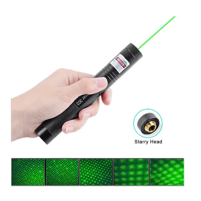 

High Power laser pointer Visible Beam Light 532nm Adjustable Focus Burning Match Lazer 303 Green Laser Pointer laser pointer pen