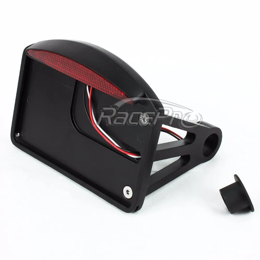 Side Mount License Plate Led Tail Brake Light For Harley Davidson And