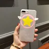Transparent Star Wings Soft Cell Phone Cases Mobile Phone Shell