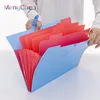 Newest stationery product office recycled fireproof expanding plastic A4 size colorful classification file folder with handle