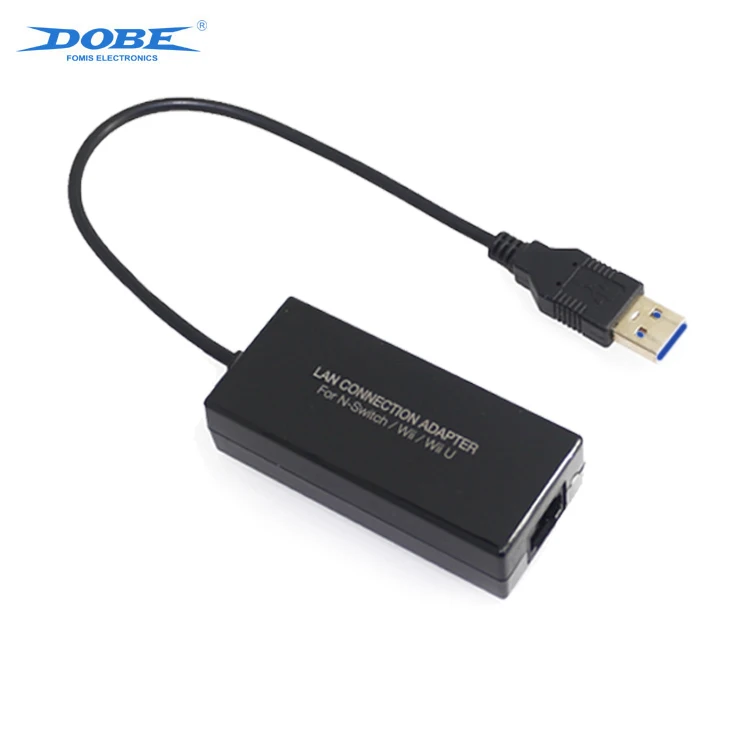 

DOBE Factory Supply 1000Mbps USB 3.0 Network Lan Connection Adapter for Nintendo Switch Macbook Wii/U Game Accessories, Black