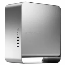2015 Desktop itx Aluminium Case Mini ITX htpc aluminum computer case usb3.0 Mute Support video card