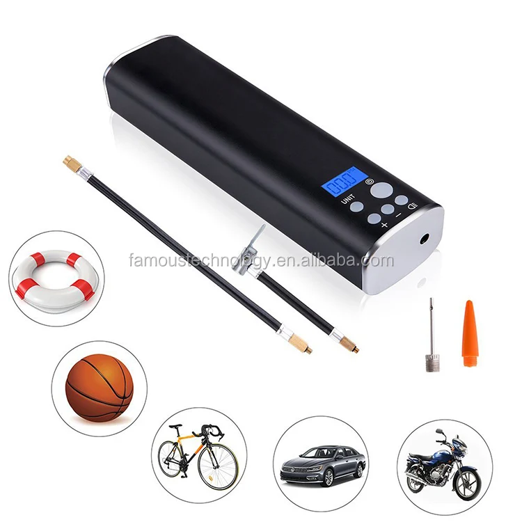 Hot Battery Operated 12volt Mini Portable Bicycle Tire Pump With