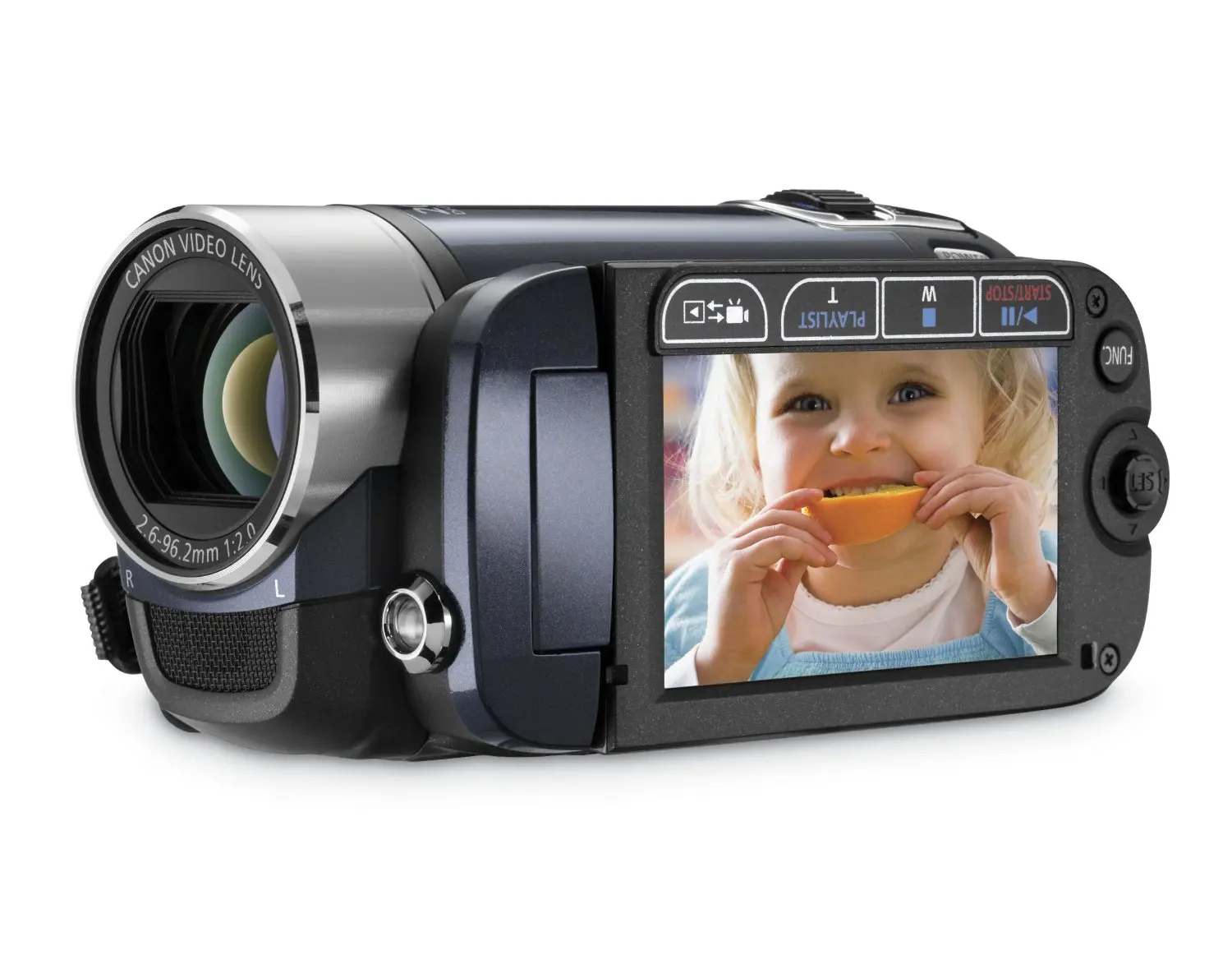 Canon FS200 Flash Memory Camcorder w/41x Advanced Zoom (Evening Blue) - 2009