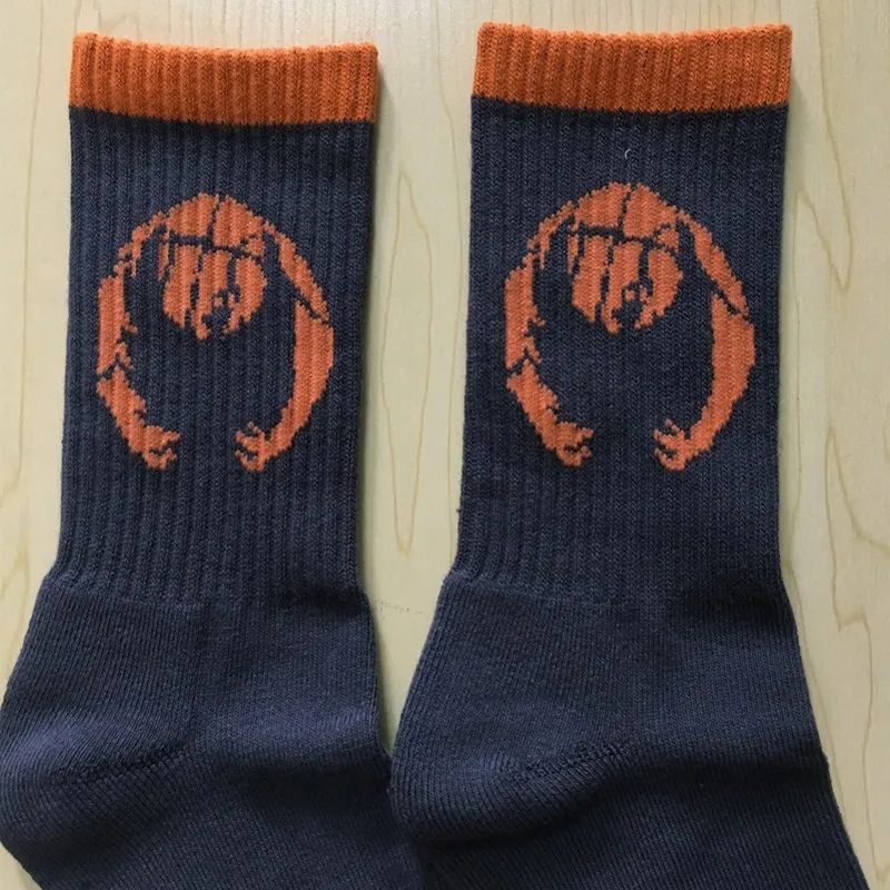 
Custom logo sport compression elite crew basketball socks 