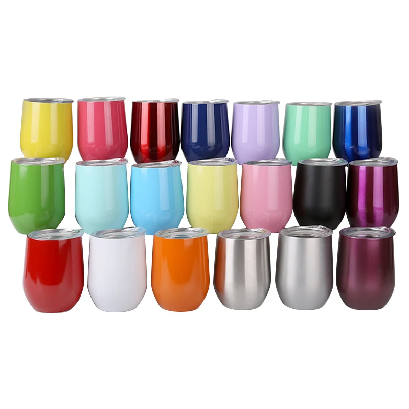 Wholesale High Quality 12oz Swig Wine Tumbler with Lid, Gold Insulated Stainless Steel Stemless Swig 12 oz Wine Tumbler