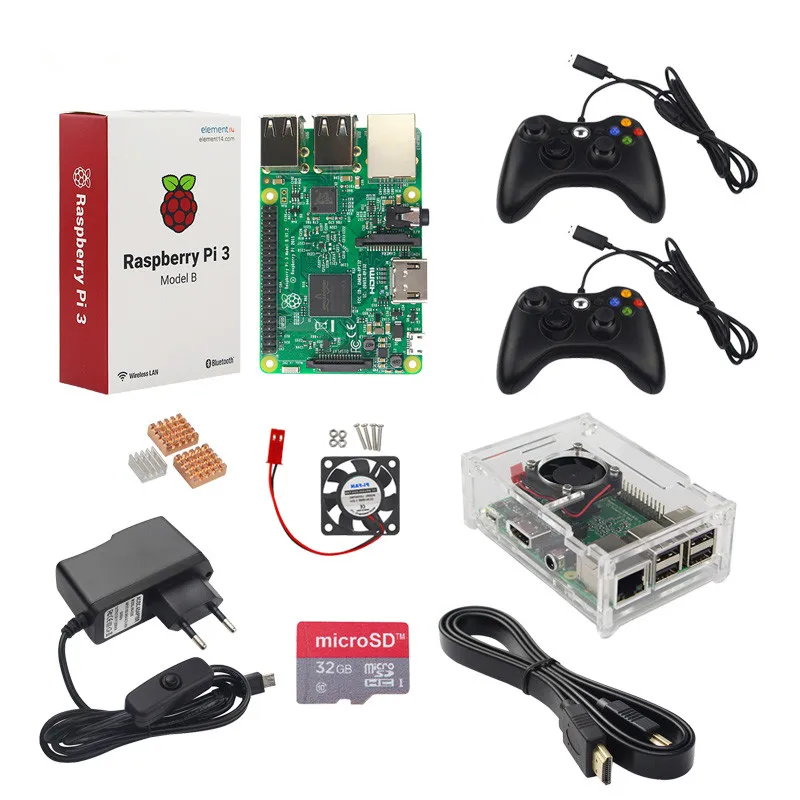 Raspberry Pi 3 Game Controller Kit Included Game Controller And