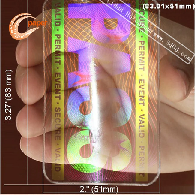 2019 hot sale From Card Manufacturer holograms id card