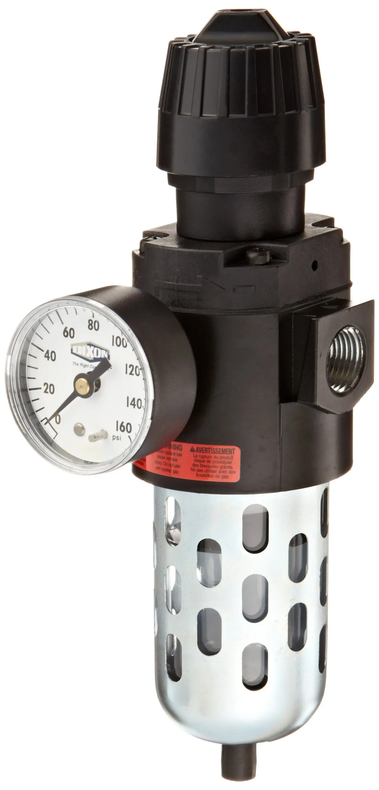 1//4 Size 24 SCFM Flow Dixon F03-02M Manual Drain Wilkerson Miniature Filter with Transparent Bowl 150 psig Pressure