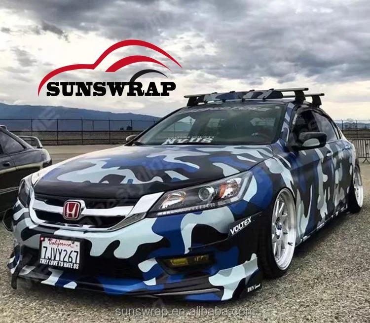 Jumbo Dark Black Gray Camo Vinyl Wrap Camoufalge Car Wrap Graphics Skin