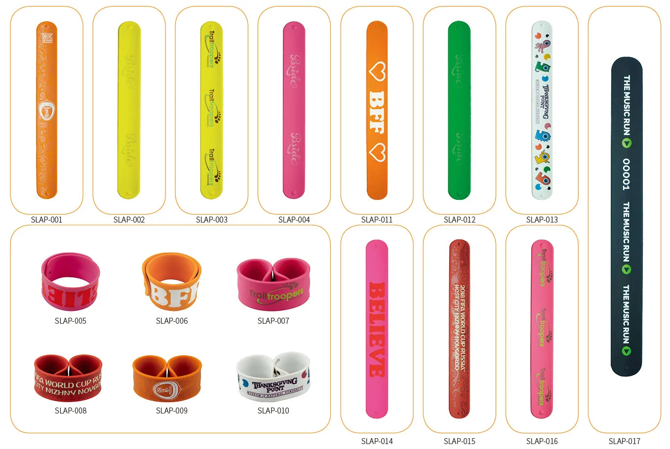 Cheap rubber pvc reflector slapbands reflective slap band wide slap bracelet