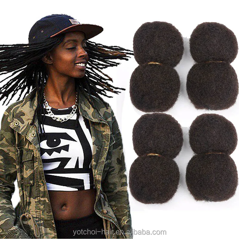 

Tight Afro Kinky Bulk Hair 100% Human Hair For DreadLocks,Twist Braids 1pieces/Packs, N/a