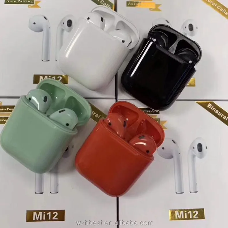 New Arrival Top Seller Touch Control Mi12 Earphone Tws Wireless Headset