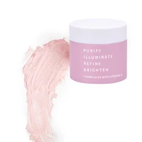 

Pink Clay Mask Cleanse, Purify & Brighten your Skin Cruelty Free & Vegan Natural Kaolin Clay