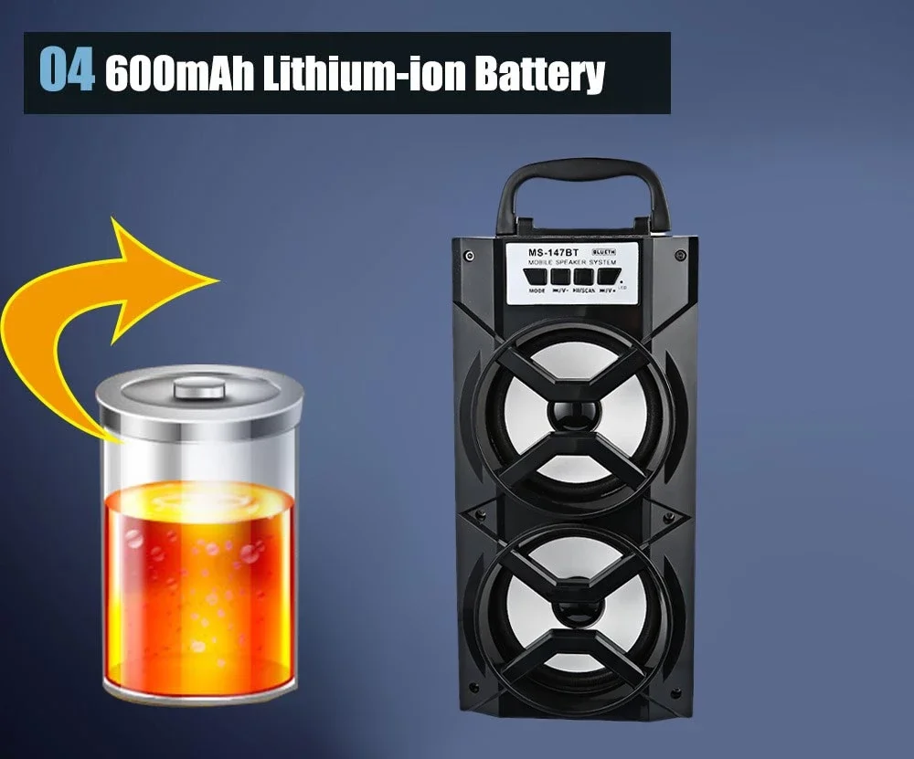 2019 bulk buying hot-selling portable wireless speaker MS147 bt for iphone for pc