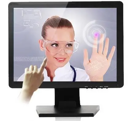 factory price usb capacitive touch panel square 1280*800 17 inch touch screen monitor