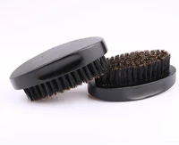 

Hot selling salon black oval brosse wave boar bristle wave brush for men