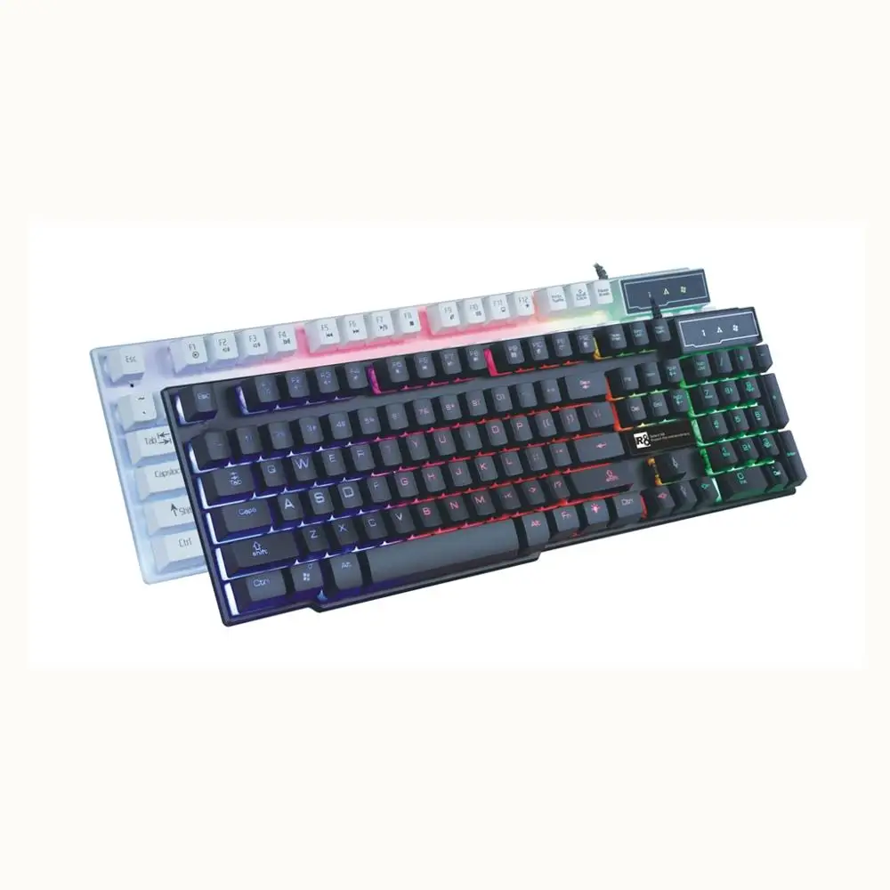 

Teclado Gamer, Customized Oem Ergonomics Mechanical Wired Computer Gaming Keyboard, Black/white