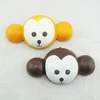Squishy monkey head shape slow rising pu foam stress toy for promotional
