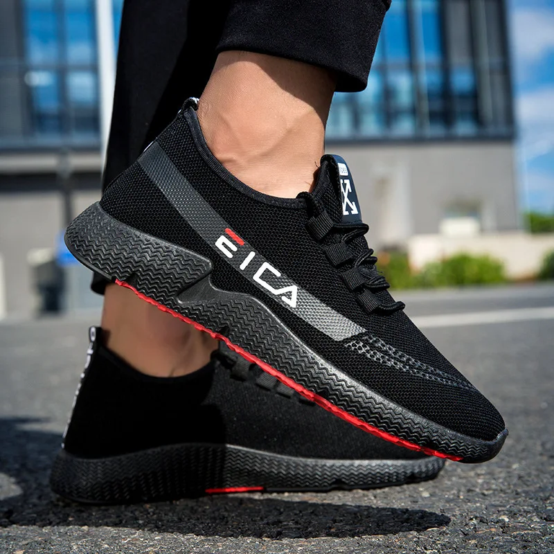 

2019 most fashion wholesale low price mens casual sport shoes, Black